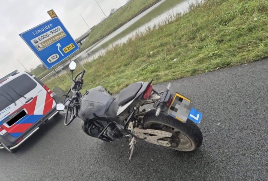 Lesmotor aangehouden