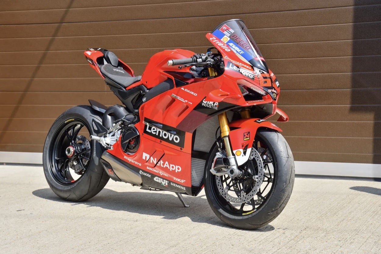 2023 Ducati Panigale V4S Bagnaia MotoGP Replica.